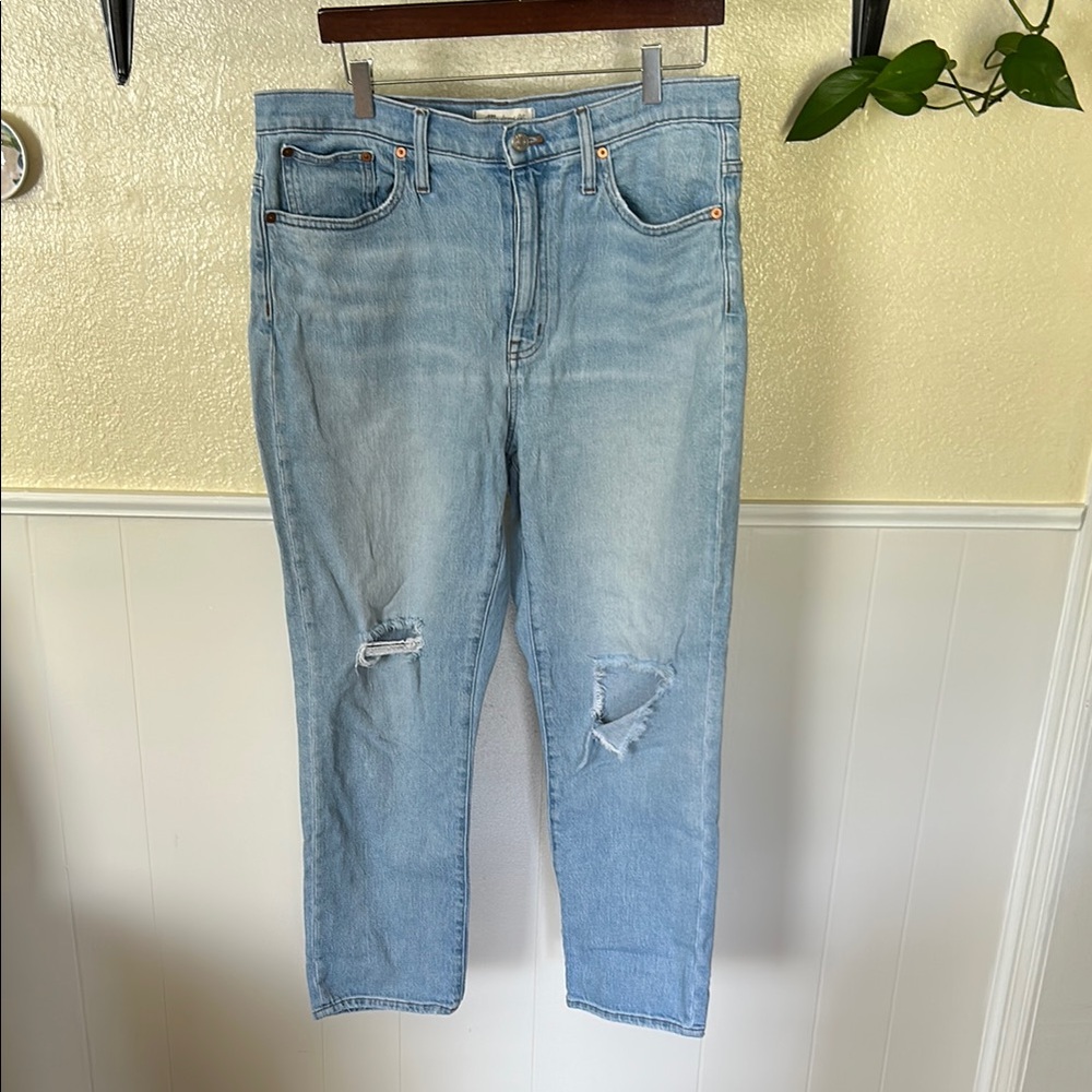 Madewell High Rise Slim Cropped Boyjean